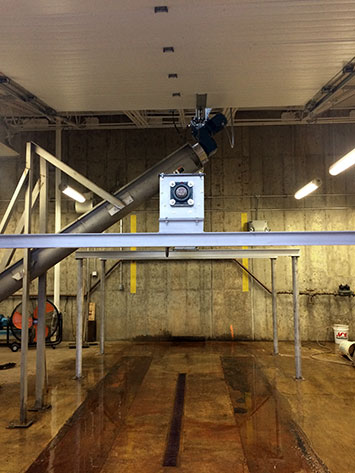 Biosolids Load Out Screw Conveyor for Oakmont Water Authority in Allegheny County, PA - KWS