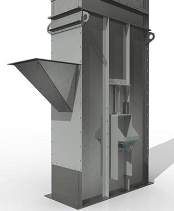 Stainless Bucket Elevator for Elevating Pressed Beet Pulp at Wyoming Sugar in Worland, WY - KWS