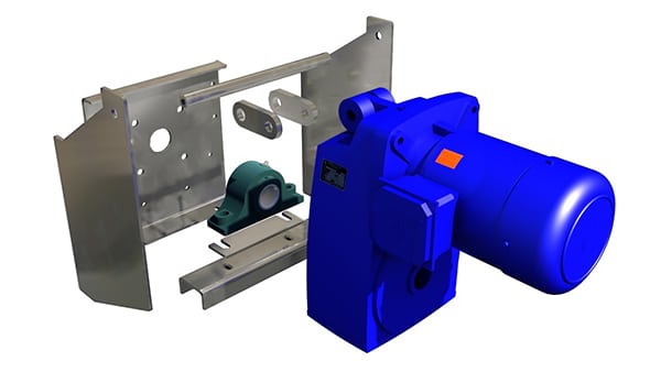 Floating Shaft Mounted Gear Reducer Exploded - Torque Arm Trough End - Features & Benefits - KWS