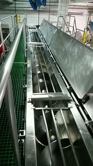 Food Grade Screw Conveyor for Beef Processing Plant in Central Michigan - KWS