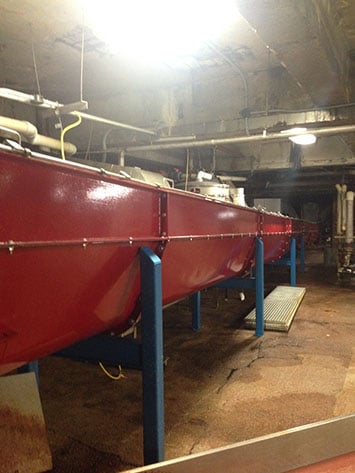 Screw Conveyor for Conveying Pork By-Products at John Morrell & Company in Sioux Falls, SD - KWS