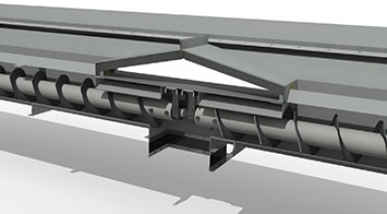 Bi-Directional Screw Feeder for Unloading Rail Cars at Seaboard Foods in Hugoton, KS - KWS