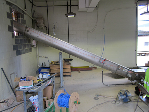 Ceramic Lined Sludge Conveyors for Lewiston WWTP in Lewistown, PA - KWS Manufacturing