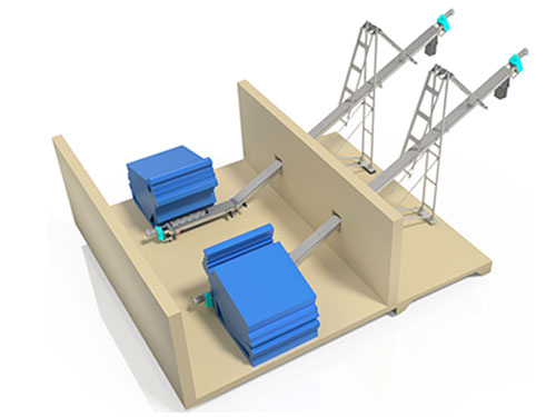 Identical Shaftless Screw Conveyor Loadout Systems for Dewatered Biosolids at Dry Creek WWTP in Decatur, Alabama - KWS Manufacturing