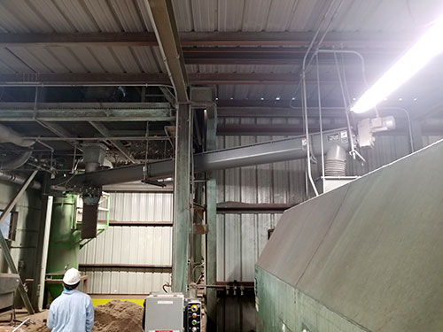 Screw Conveyor to Convey Recycled Wire Waste at Encore Wire in McKinney, TX - KWS