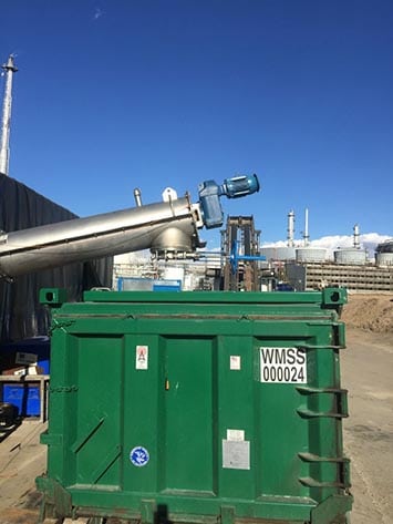 Shaftless Screw Conveyors for Dewatered Oilfield Solids - KWS