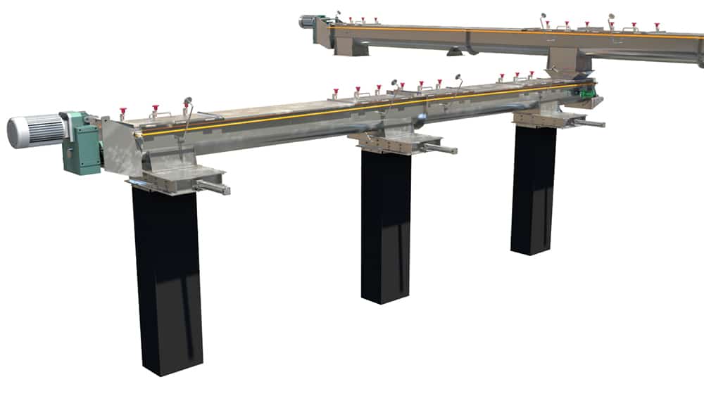 KWS Environmental Loadout System No. 4 – Multiple Loading Bay Arrangement for Screw Conveyors
