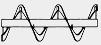 Single-flight ribbon screw