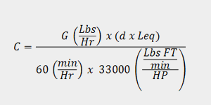 Bucket Elevator System Friction – LEQ Equation