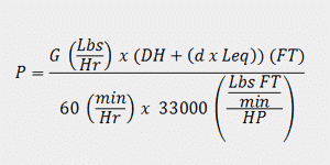 Bucket Elevator Power Formula – LEQ Equation