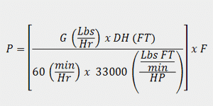 Bucket Elevator Power Formula – Friction Factor Equation