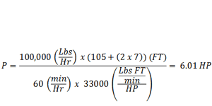 Bucket Elevator Power Formula – LEQ Equation Example