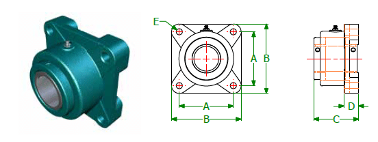 End Bearings - Roller Bearing Flange Unit