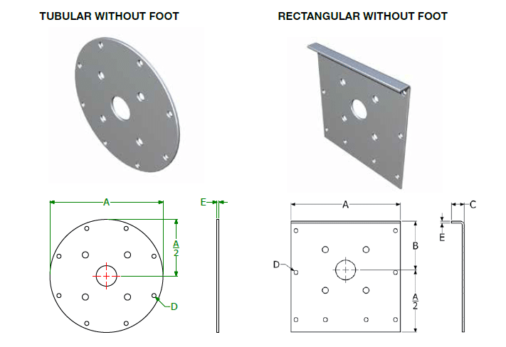 Trough Ends Without Feet Diagram