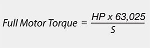 Full Motor Torque Equation
