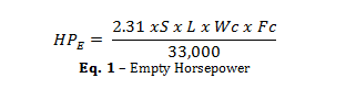 Drag Conveyor Engineering Guide - Horsepower Calculation - KWS Manufacturing