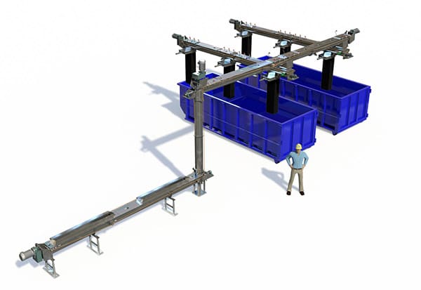 KWS Environmental Loadout System No. 4 – Multiple Loading Bay Arrangement for Screw Conveyors