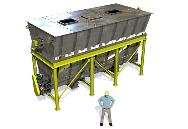 KWS Environmental Loadout System No. 6 – Storage Hopper with Live Bottom Arrangement