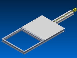 Electrically Actuated Slide Gates for Biomass Pellets