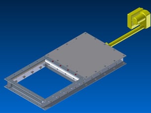 Electrically Actuated Slide Gates for Biomass Pellets