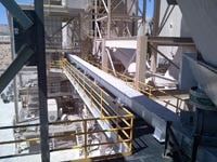 Screw Feeder and Transfer Screw Conveyor for High Temperature Cement Kiln Dust: California Portland Cement Company