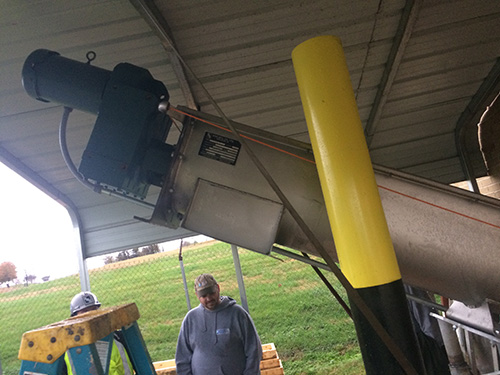 Screenings Loadout Screw Conveyor for Sewage Treatment Plant at the Maryland Correctional Institution - KWS Manufacturing