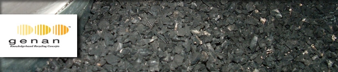 Loading Shredded Rubber into Super Sacks