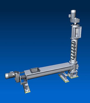 Vertical Screw Conveyor Illustration