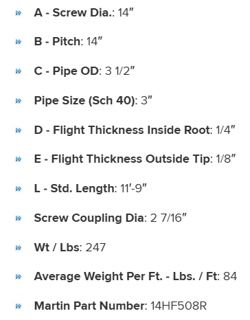 14HF508R specifications