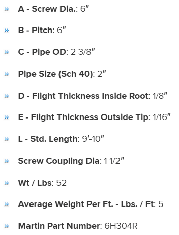 6H304R specifications