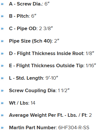 6HSF304R specifications