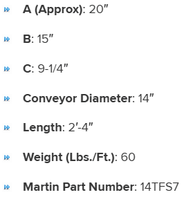 COV14316USH specifications