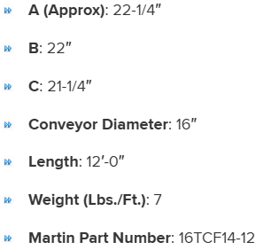 COV1614UFL specifications
