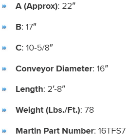 COV16316USH specifications