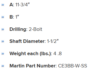 ES112BBSS specifications