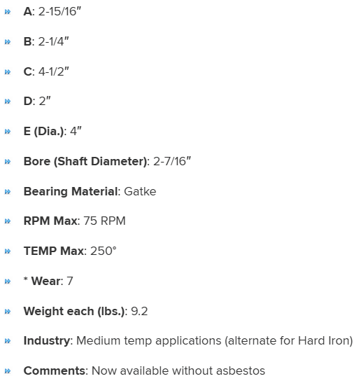 HGB2162716G specifications