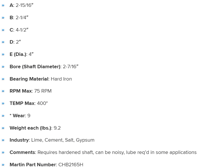 HGB2162716H specifications