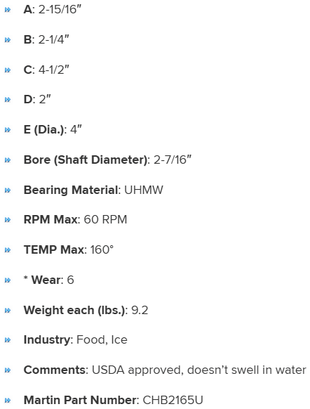 HGB2162716UHMW specifications