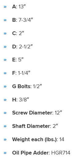 HGR122162 specifications