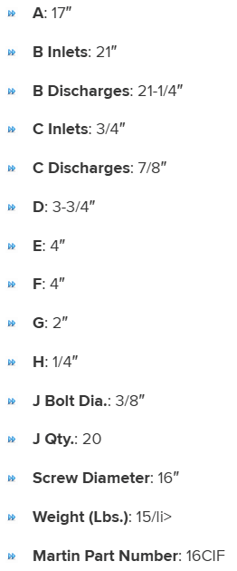 ISF16 specifications