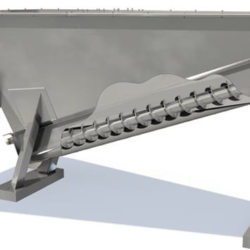 Stainless Steel Shafted Grit Classifier for Inland Empire Utilities Agency in Chino, CA - KWS Manufacturing