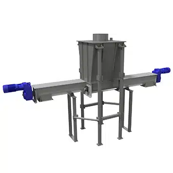 Bidirectional Screw Feeder for Metering Aggregate