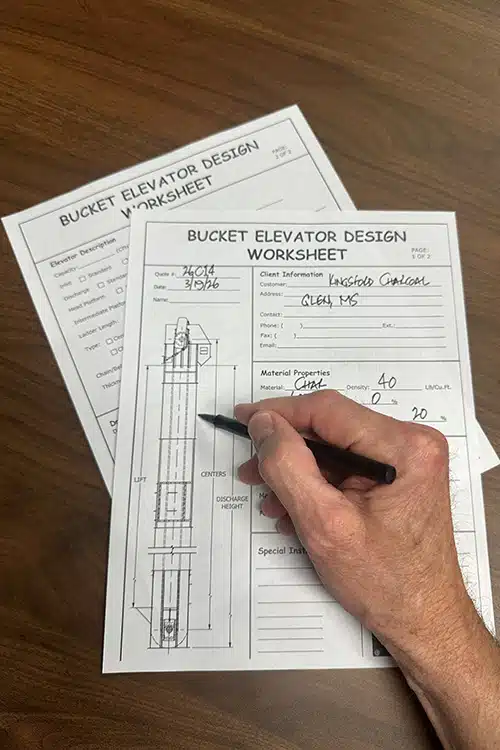 KWS Bucket Elevator Design Worksheet Helps Collect Critical Information for Proper Design