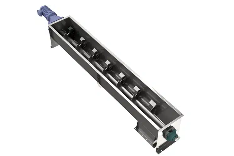 Cut and Folded Flighting Combines Continuous Conveying and Mixing