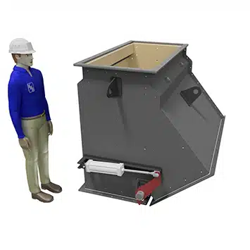 2-Way Gravity Diverter for Analcime Wet Cake