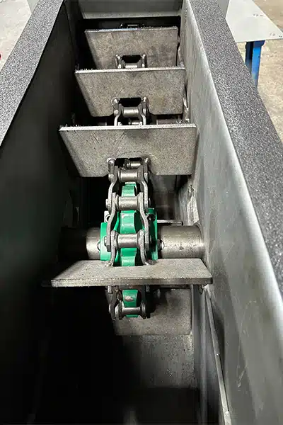 Paddles and Trough Liners are Made from AR400 for Wear Resistance