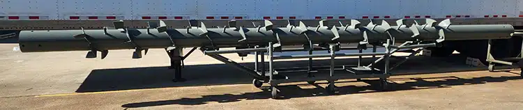 New Screw is Mounted on Large Diameter Pipe to Span Full Conveyor Length