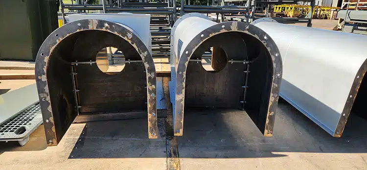 Special Baffles Prevent Hot Material from Migrating to Shafts