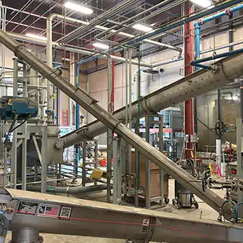 Inclined Screw Conveyors for Rensselaer County Sewer District in City of Troy, NY