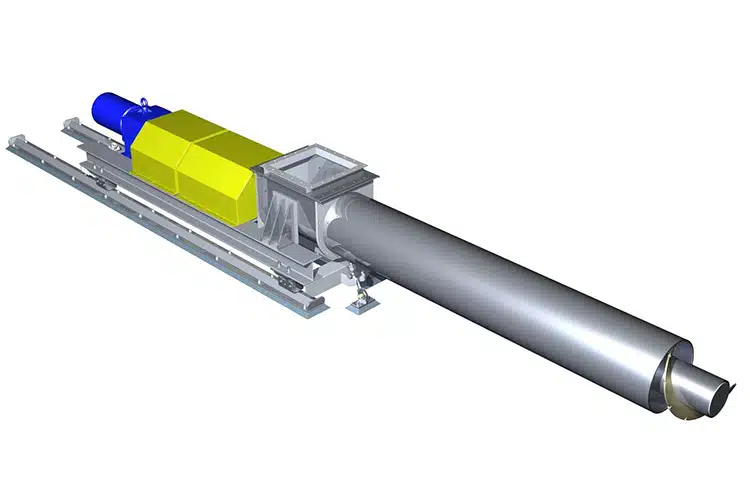 KWS Injection Screw Conveyors Deliver Bulk Materials to Rotary Kilns, Rotary Dryers, and Calciners
